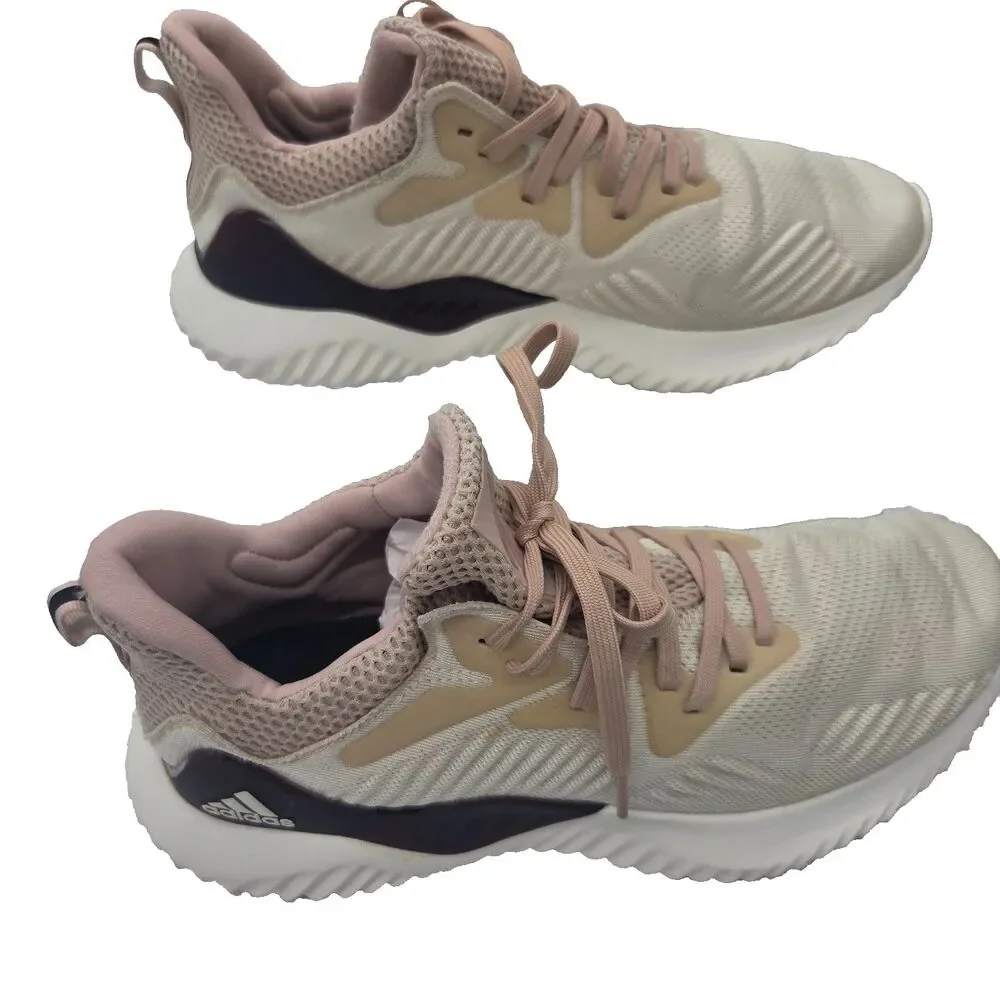 Adidas Alphabounce Ash Pearl Running Shoes Womens Athletic Sneakers 9.5